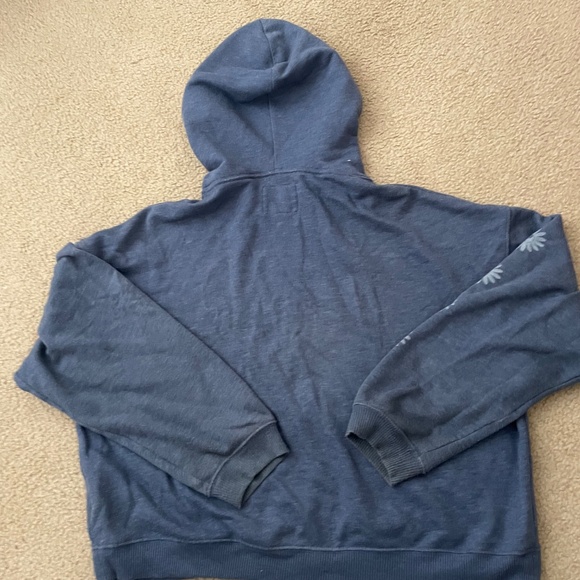 American Eagle Cropped Blue Hoodie - Picture 2 of 4